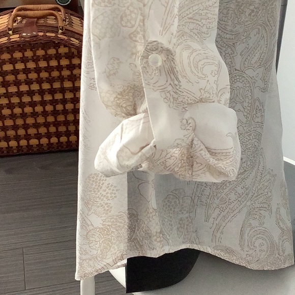 COLDWATER Creek Cotton Lawn Blouse - Picture 4 of 14